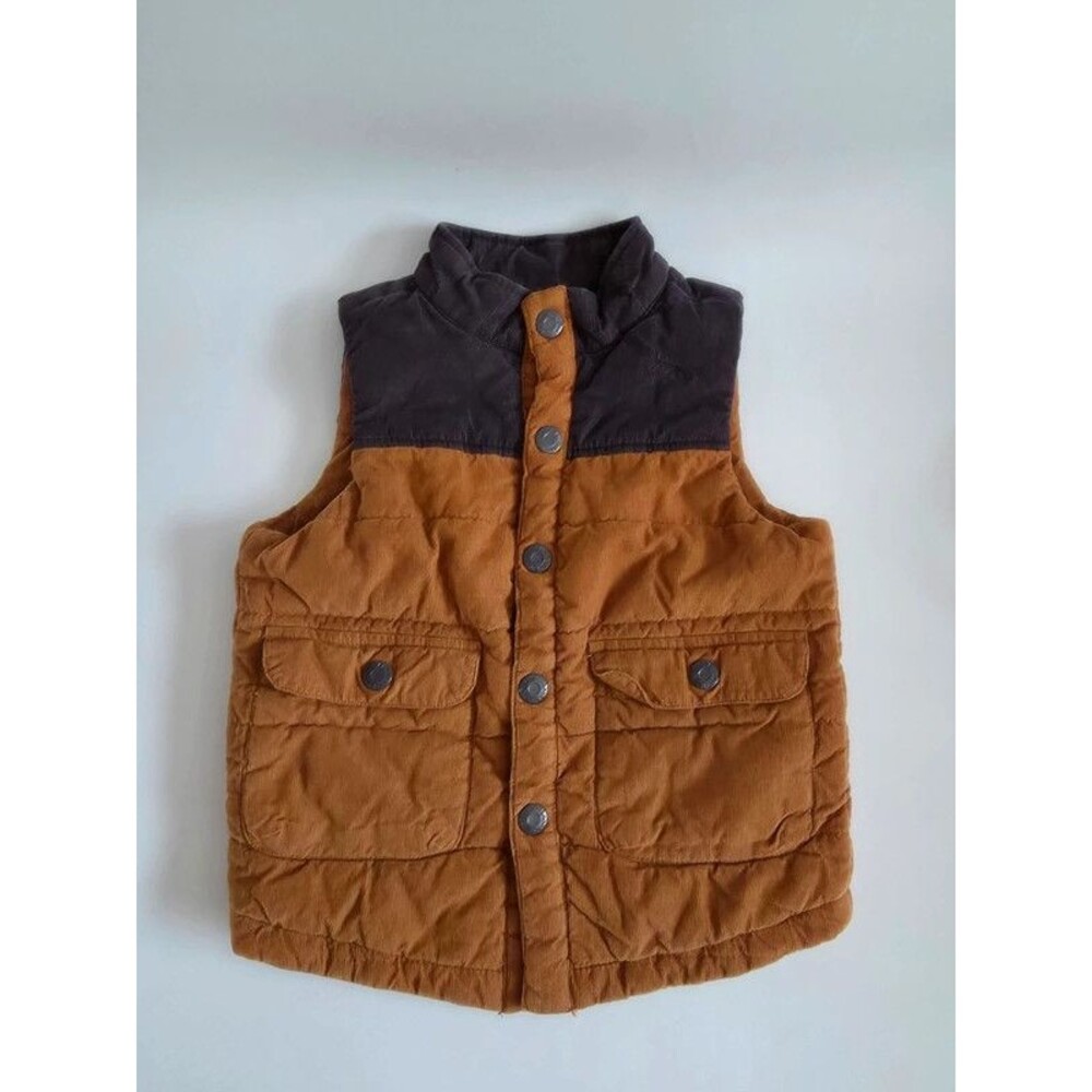 Tommy Bahama Kids Corduroy Snap Front Vest Size 4T